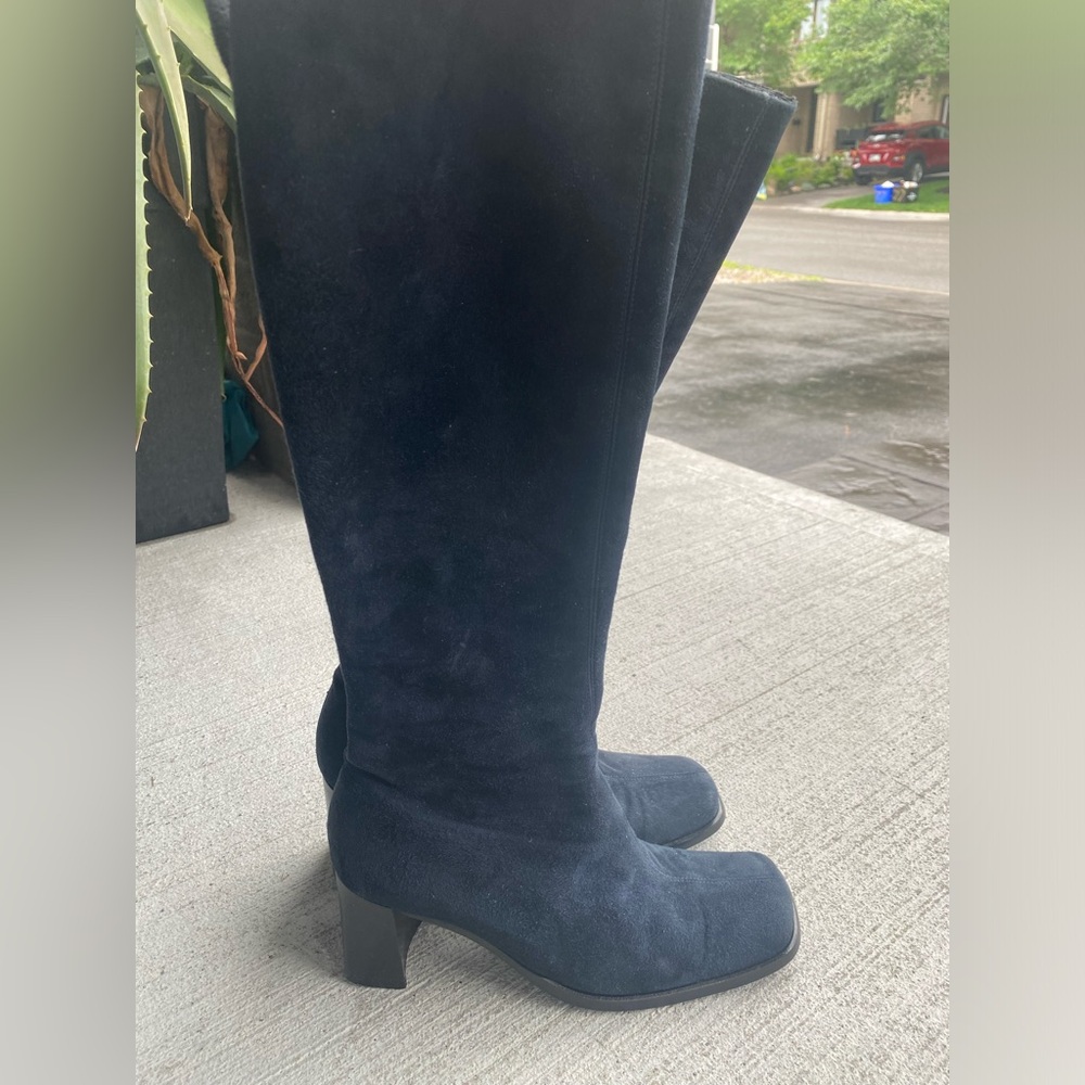 Blue Velvet boots